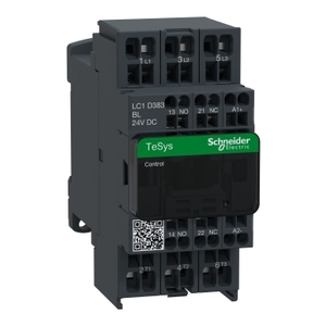 Contattore Schneider Electric LC1D383BL TeSys, 3 Poli, AC-3 440V 38A, Bobina 24V DC, Categoria Prodotto: Relè - Product Image 1