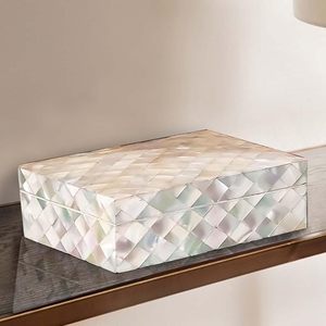 High Quality Mother of Pearl Inlay Jewelry <b>Box</b> MDF Velvet for Watches and Ring Packaging From Indian Manufacturer Home Use - Product Image 6
