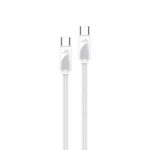 Super Fast PD60W 1M Cable Tipo-C a Tipo-C BLANCO 10Gbps Velocidad de transferencia de datos Función de carga USB Compatibilidad PD100W - Product Image 1
