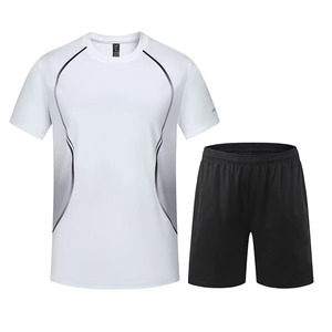 T-shirts de sport pour hommes et shorts de fitness, vêtements de course, vêtements de compression pour la salle de sport, t-shirts à manches courtes pour hommes - Product Image 2