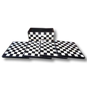 Luxury Bone Inlay <b>Square</b> Vintage Eco-Friendly Coasters <b>Set</b> Handcrafted Design - Product Image 2