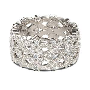 Bague de mariage infini perlée en argent sterling Jeulia pour femme - Product Image 3