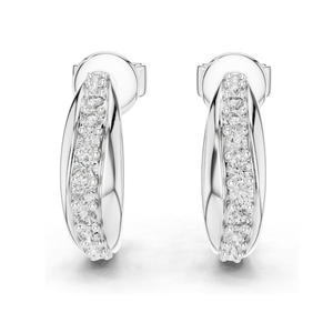 Pendientes de Aro con Diamantes de Laboratorio de 0.38 CT, Corte Brillante Redondo, Oro de 18KT, 14KT, 10KT y Plata 925, Oro Rosa, Amarillo y Blanco - Product Image 3