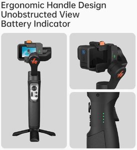 Estabilizador de Gimbal Hohem <span class=keywords><strong>ISteady</strong></span> Pro <span class=keywords><strong>4</strong></span> con Control de Seguimiento IA, Estabilizador de Gimbal de 3 Ejes, Estabilización de Imagen, Compatible con GOPRO Hero - Product Image 6