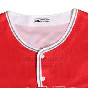 New Arrival Custom Name Printed Breathable Summer Short Sleeve 100% Polyester Baseball Jersey <b>Best</b> Price - Product Image 3