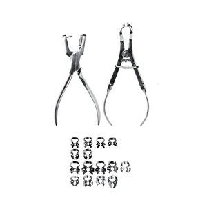 Ensemble de pinces à caoutchouc dentaire manuelles réutilisables en acier inoxydable pour les procédures d'endodontie - Product Image 3