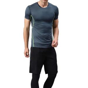 T-shirt de compression confortable pour homme, taille personnalisée, vente chaude, chemises de compression en stock, nouveau design, chemises de compression pour homme - Product Image 2