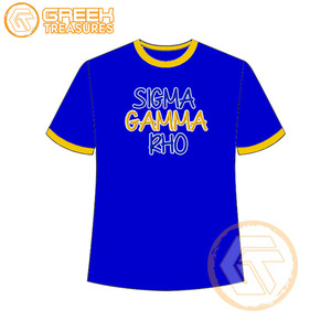 Vente en gros de t-shirt Sigma Gamma Rho pour femmes vêtements de sororité jersey de coton t-shirt respirant de haute qualité vêtements grecs pour femmes - Product Image 1