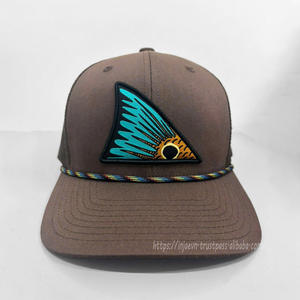 Sombreros de camionero marrones Sombreros de pesca personalizados Parche con logotipo OEM Gorras de camionero de alta calidad al por mayor por Vietnam Headwear - Product Image 1