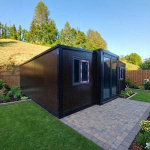 Expédition Facile - Garage Préfabriqué Compact <span class=keywords><strong>de</strong></span> 30 m² - Maison Préfabriquée Extensible <span class=keywords><strong>de</strong></span> 20 pieds pour Utilisation sur les Îles Éloignées - Product Image 1