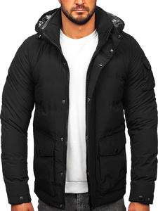 Chaqueta acolchada de invierno para exteriores de estilo callejero para hombre, cómoda chaqueta acolchada transpirable de manga larga con capucha para hombre, venta al por mayor - Product Image 5