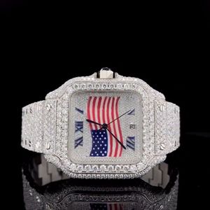 Reloj de lujo VVS Skeleton Moissanite | Iced Out Presidential | Probador de diamantes al por mayor - Product Image 2