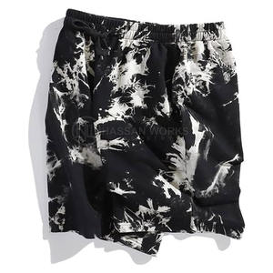 Pakistan Made 100% Cotton Casual Mid Waist Tie Dye <b>Shorts</b> High Quality Comfortable for <b>Men</b> - Product Image 3