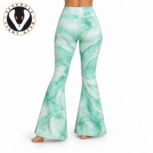 Bell Bottom <b>Legging</b> Provides Soft Material Flexible Comfort & Stylish <b>Flared</b> Shape For Yoga Exercise & Everyday Lifestyle Wear - Product Image 2