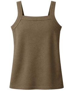 Camiseta sin Mangas Personalizada para Mujer, Color Marrón, Cuello Cuadrado, Estilo Casual de Verano, Tejido Suave y Transpirable, Fabricante Personalizado, Venta al Por Mayor - Product Image 1