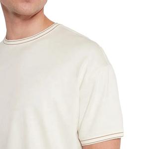 <b>Short</b> <b>Sleeve</b> Casual Summer <b>Men</b> T <b>Shirt</b> Heavy Cotton <b>White</b> Tee For <b>Men's</b> Custom Logo And Ringer Oversize <b>Men's</b> T <b>Shirt</b> - Product Image 4