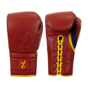 Gants de boxe en cuir pour hommes conçus sur mesure pour le logo de l'entraînement en relief fabriqués sur commande - Product Image 1