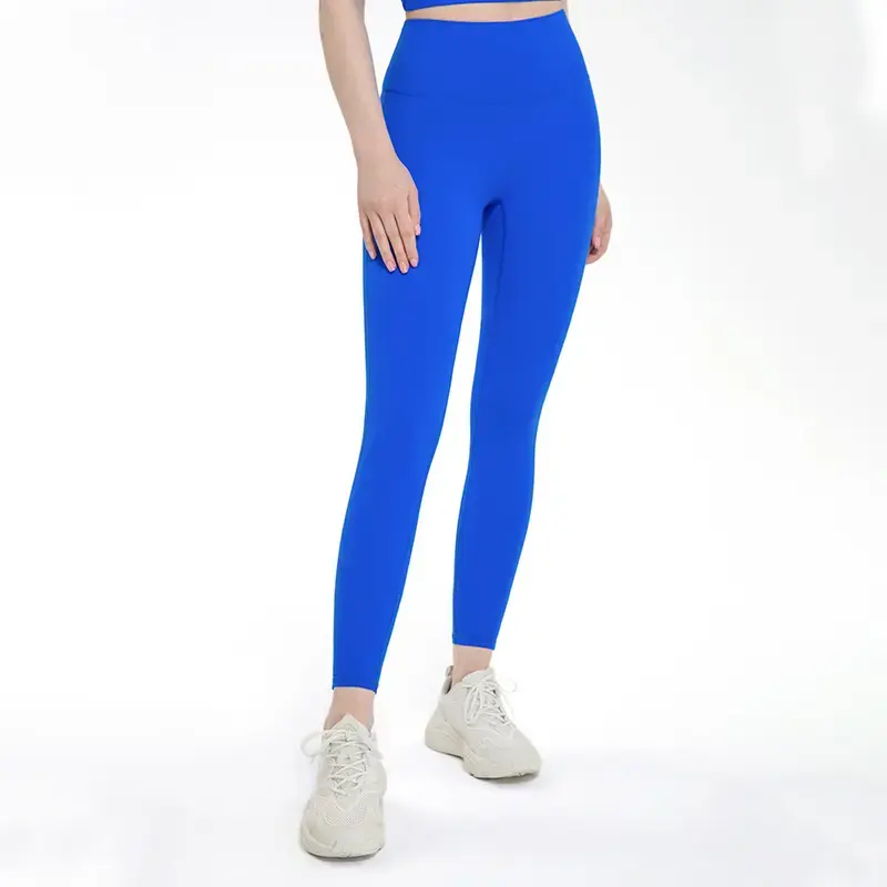 Venta caliente con logotipo de cintura alta para mujer, mallas, pantalones de Yoga, pantalones ajustados de secado rápido, mallas para correr, Fitness, levantamiento de cadera, ejercicio