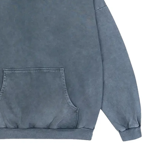 Unisex Premium Quality Acid Wash Hoodie Oversized Full Sleeve Comfortable Durable Fleece Winter Trendy Embossed Digital Solid - Product Image 4