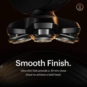 Afeitadora de Cabeza con Cinco Cuchillas Rotatorias, Resistente al Agua IPX7, para Hombres Calvos, Carga Inalámbrica USB C, Compatible con Viajes, con Bloqueo, para RV - Product Image 6