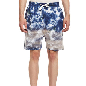Shorts de bain décontractés pour hommes en gros, 100 % coton, taille mi-haute ajustable, poches latérales, séchage rapide, respirant, logo personnalisé, service OEM - Product Image 1