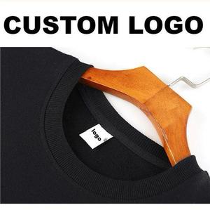 350GSM 100% algodón de gran tamaño con letras bordadas de talla grande pareja gota hombro Casual moda Sudadera de punto para hombres - Product Image 2