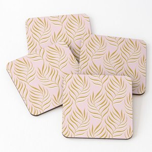 1090 Coasters <b>Set</b> Over Printed Tea Serving Mats 4 Piece <b>Set</b> in Mango Wood/Acacia Wood - Product Image 1