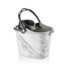 Seau de nettoyage professionnel en plastique de 16 L avec essoreuse et 4 roues pivotantes - Product Image 5