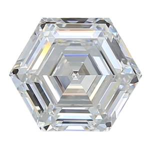 Diamant de laboratoire hexagonal 5 carats F VS2 certifié IGI, taille hexagonale, en vrac - Product Image 2