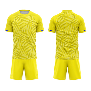 Sublimación blanca y azul Ropa de fútbol en blanco Transpirable Equipo de secado rápido Juego de deportes Uniforme de fútbol - Product Image 6