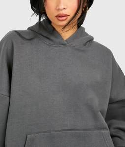 Survêtements pour femmes avec logo personnalisé, 100% coton molletonné, style ample, jogging décontracté, sweat-shirt à capuche surdimensionné, pantalon de survêtement - Product Image 3