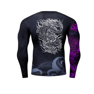 Rashguards Personnalisez Votre Propre Impression BJJ Protection UV Rash Guard No Gi Jiu Jitsu Rashguards MMA Chemises de compression personnalisées - Product Image 4