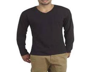 เสื้อยืดคอวีแขนยาวทรงเข้ารูป ผลิตจากผ้าฝ้ายออร์แกนิคคุณภาพสูง เป็นมิตรต่อสิ่งแวดล้อม แห้งเร็ว สำหรับผู้ชาย เสื้อผ้าสั่งทำพิเศษ - Product Image 6