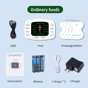 <span class=keywords><strong>Unit</strong></span> <span class=keywords><strong>TENS</strong></span> USB isi ulang multifungsi, instrumen pijat fisioterapi Digital perangkat penghilang nyeri 8 mode kontrol waktu - Product Image 3