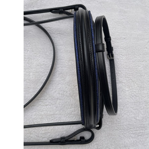Bridon d'équitation de haute qualité avec bandeau orné, en cuir noir, confortable, avec mors à bride - Product Image 6