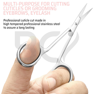 Ciseaux à cuticules en acier inoxydable chirurgical, ultra-affûtés, de précision, pour la manucure, la coupe des cuticules, des peaux mortes et des ongles incarnés - Product Image 5