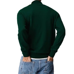 Vente en gros Vêtements de rue pour hommes Pull à demi-fermeture éclair Pull à capuche surdimensionné à col haut - Product Image 3