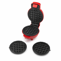 Machine à gaufres, à tartes et à snacks 3-en-1, mini, interchangeable et détachable, certifiée CE GS RoHS LFGB ETL, vente en gros