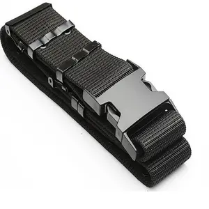 5.5cm Wide Olive Green Tactical Outdoor Waist Belt Heavy Duty Nylon with Plastic Buckle for Personal Defense Equipment