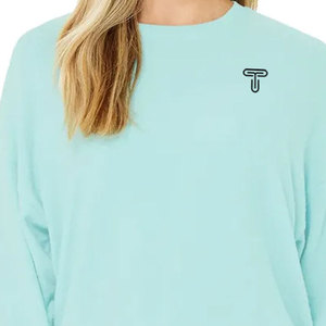 สเวตเชิ้ตแขนยาวสำหรับผู้หญิงเสื้อสเวตเชิ้ตปักลายสำหรับผู้ใหญ่แห้งเร็วสวมใส่สบาย - Product Image 4