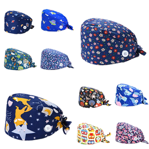 Top Trending Hospital <b>Scrub</b> Printed <b>Caps</b> High Quality Material Custom Made OEM Customized Colors Logo Stylish Adjustable <b>Cap</b> - Product Image 6