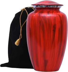 Urna Funeraria de Metal para Adultos de Diseño Moderno y Alta Calidad, Tapa Segura, Capacidad y Forma Personalizables para Uso en Funerales y Conmemoraciones, para Cenizas Humanas - Product Image 1