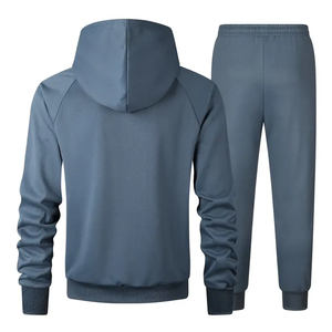 ชุดวอร์ม2ชิ้นผ้าคอตตอนแบบมีฮู้ดสำหรับผู้ชายชุดวิ่งออกกำลังกายผ้าฟลีซธรรมดาสำหรับฤดูใบไม้ร่วงพิมพ์ลายแบบกำหนดเอง - Product Image 2