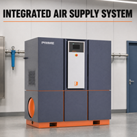 Compresseur d'air à vis rotatif industriel 22 kW, compresseur à vis haute performance pour système d'air comprimé en usine
