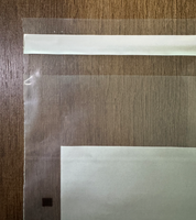 Sac en plastique plat imprimé sur mesure, thermoscellable, à ouverture supérieure, pour l'emballage de marchandises diverses