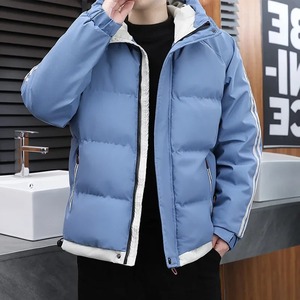 เสื้อโค้ทผ้าฝ้ายสองฮู้ดสำหรับผู้ชายแจ็คเก็ตบุนวมหนามีฮู้ดสำหรับนักเรียนเสื้อแจ็คเก็ตแบบคลาสสิก - Product Image 2