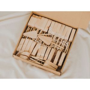 Helado de madera ecológico Precio competitivo a granel Juegos de utensilios de cocina caliente Cocina - Product Image 3