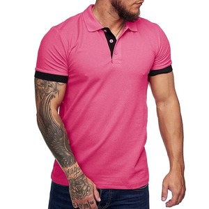 2025 medias mangas cómodas hombres medias mangas Polo camisetas profesional Color sólido ropa de verano camiseta para hombres - Product Image 2
