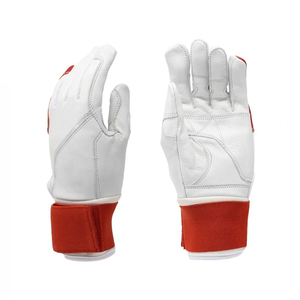 Manufacturer Top Quality <b>Leather</b> Custom Long <b>Cuff</b> Softball Batting Gloves Own Logo Design Beisbol Guantes - Product Image 3