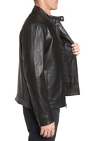 Veste en cuir véritable vintage pour homme, style motard rétro, marron antique, vêtement d'extérieur d'hiver, veste en cuir véritable